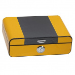 Humidor na cigary Lucca di Maggio oval yellow/carbon