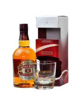 Whisky Chivas Regal 12 ročná + 1 pohár 40 % 0,7 l