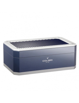 Humidor COLIBRI Rally Navy Blue/Silver