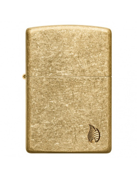 Zapaľovač Zippo 23008 Armor® Tumbled Brass Flame Design