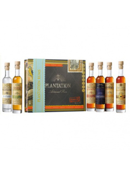 Kolekcia rumov Plantation Experience Cigar Box 6 x 0,1 l